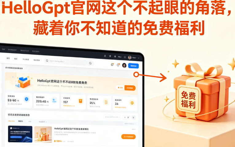 HelloGpt官网这个不起眼的角落，藏着你不知道的免费福利