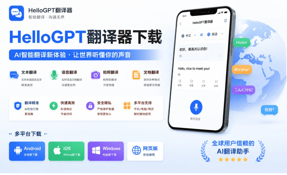 HelloGPT翻译器下载：全面指南，让你的翻译更智能